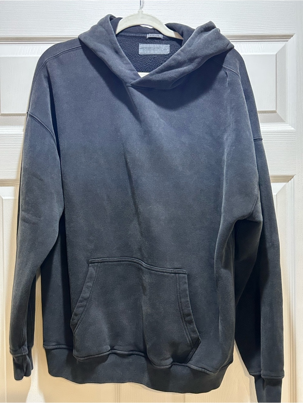 Abercrombie & Fitch Soft Washed Black Pullover Hoodie Size Large
